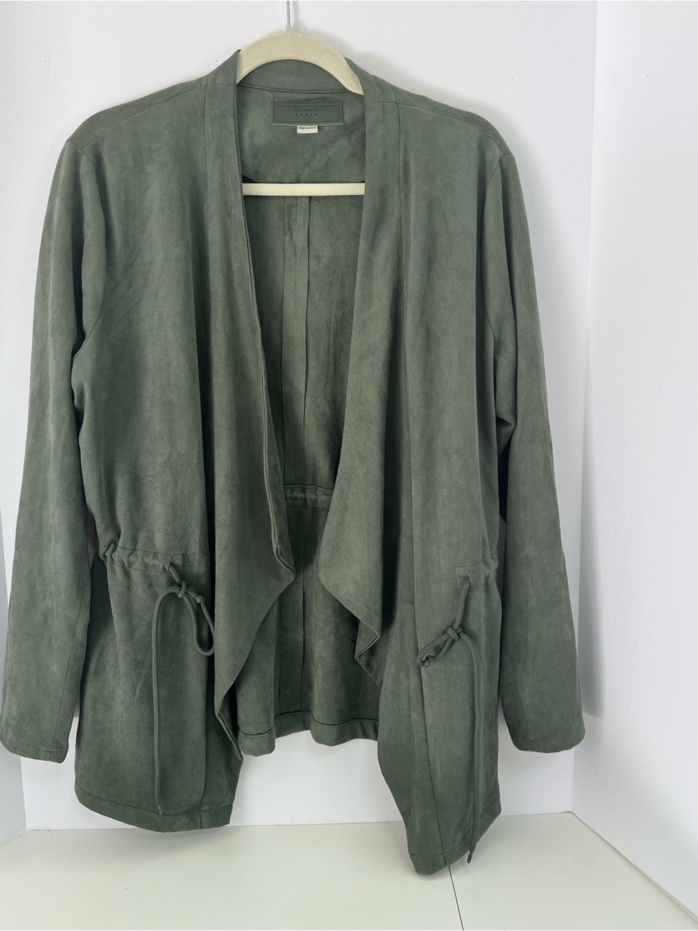 Blank NYC Olive Green Draped Utility Jacket